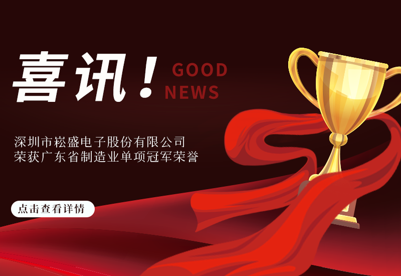喜讯 ▏PP电子股份荣获广东省制造业单项冠军